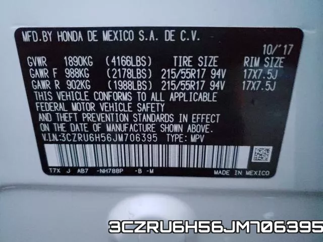 3CZRU6H56JM706395 фото 2