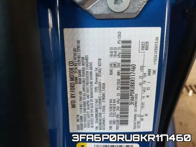 3FA6P0RU8KR117460 фото 2