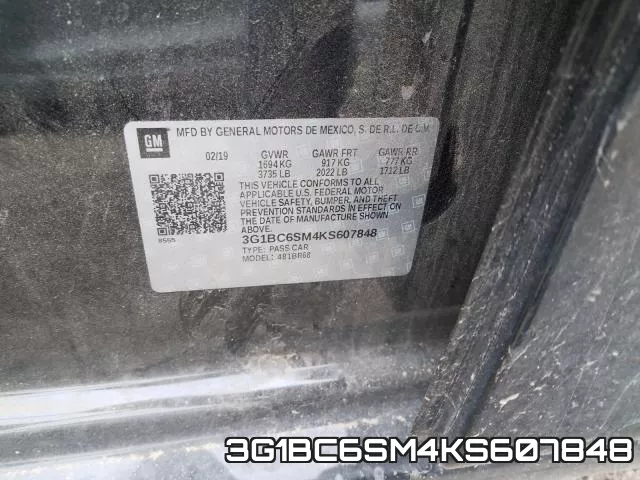 3G1BC6SM4KS607848 фото 2