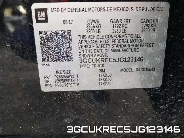 3GCUKREC5JG123146 фото 2