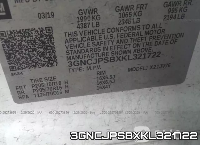 3GNCJPSBXKL321722 фото 10
