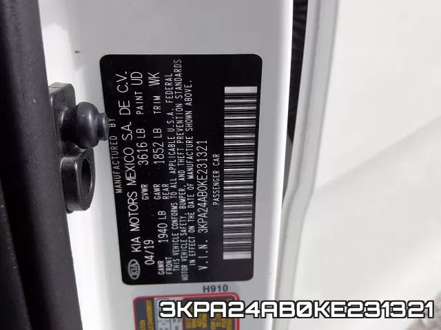 3KPA24AB0KE231321 фото 2