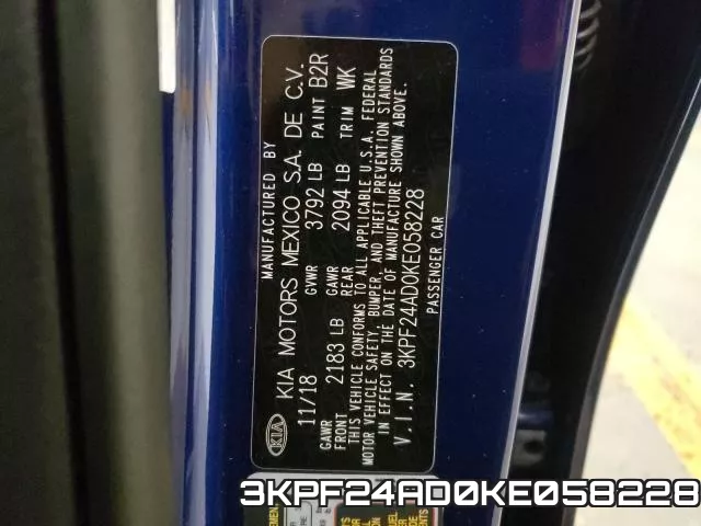3KPF24AD0KE058228 фото 2