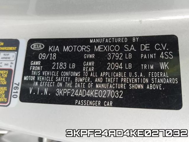 3KPF24AD4KE027032 фото 2