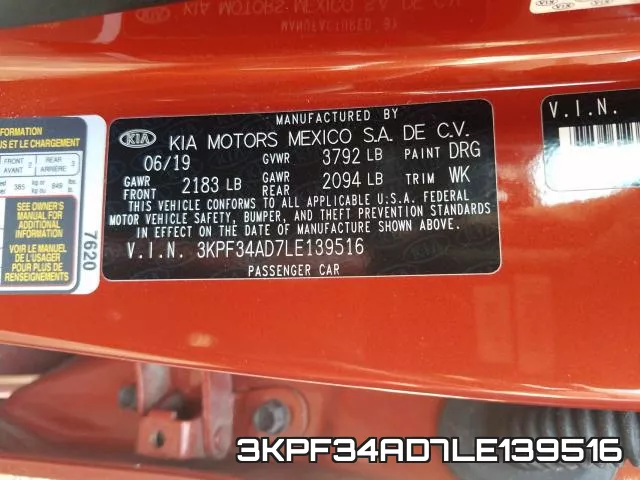 3KPF34AD7LE139516 фото 2