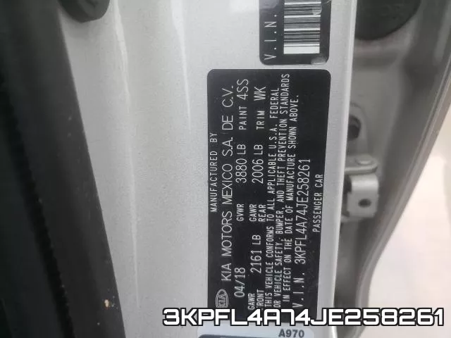 3KPFL4A74JE258261 фото 2