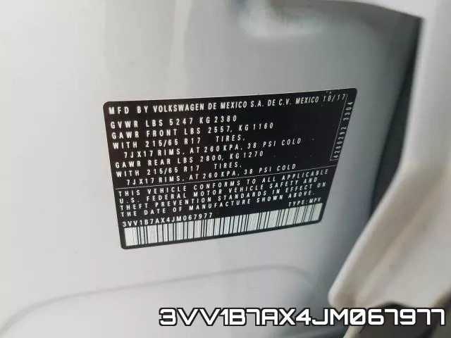 3VV1B7AX4JM067977 фото 2