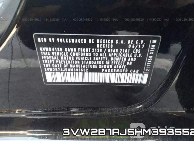 3VW2B7AJ5HM393552 фото 10