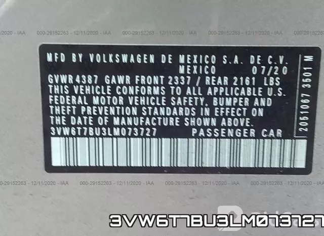 3VW6T7BU3LM073727 фото 10
