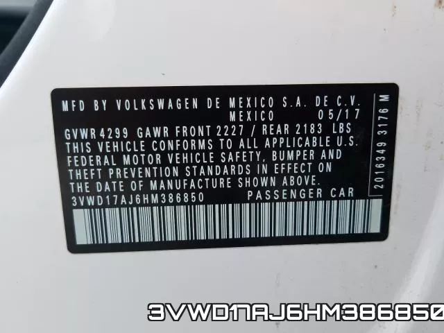 3VWD17AJ6HM386850 фото 2