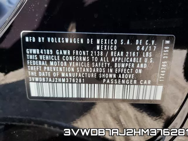 3VWDB7AJ2HM376281 фото 2