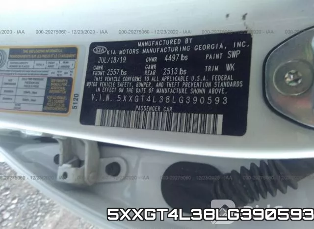 5XXGT4L38LG390593 фото 10
