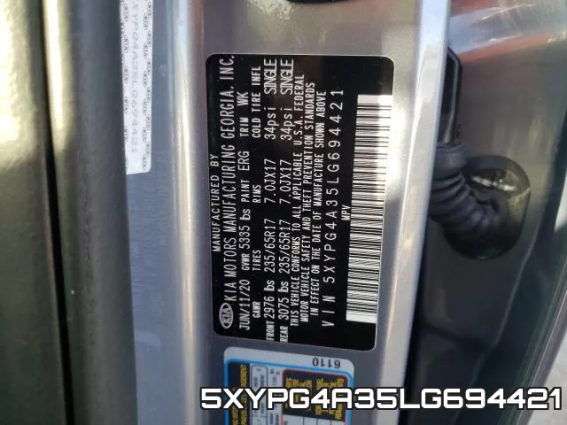 5XYPG4A35LG694421 фото 2