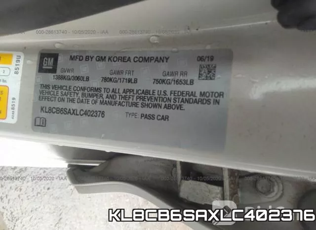 KL8CB6SAXLC402376 фото 10