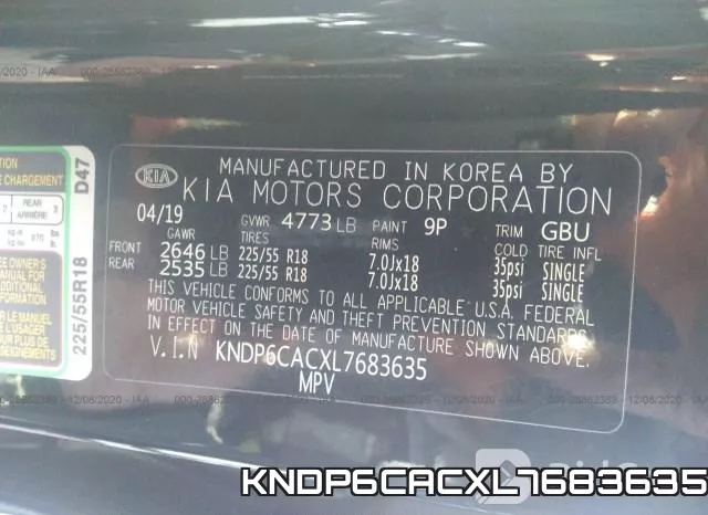 KNDP6CACXL7683635 фото 10