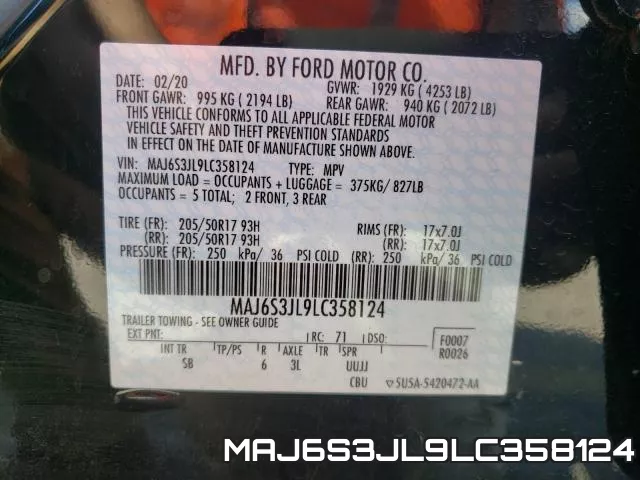 MAJ6S3JL9LC358124 фото 2