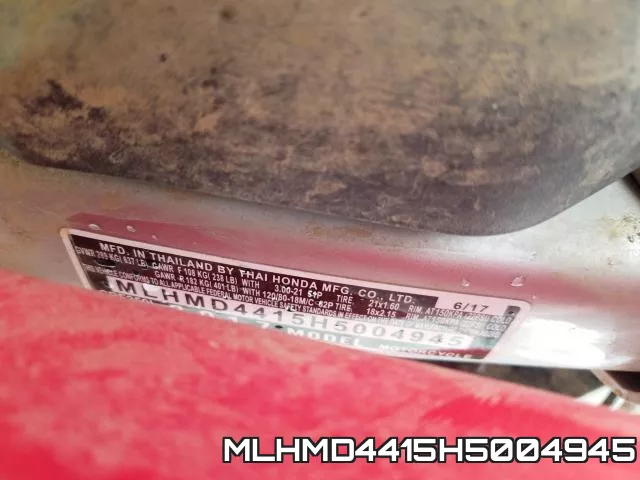 MLHMD4415H5004945 фото 2