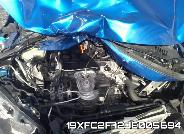 19XFC2F72JE005694 фото 2