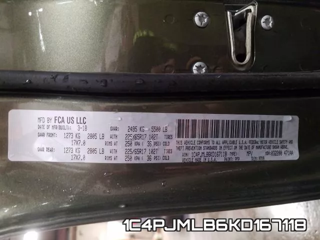1C4PJMLB6KD167118 фото 2
