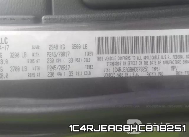 1C4RJEAG8HC878251 фото 9