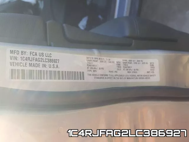 1C4RJFAG2LC386927 фото 2