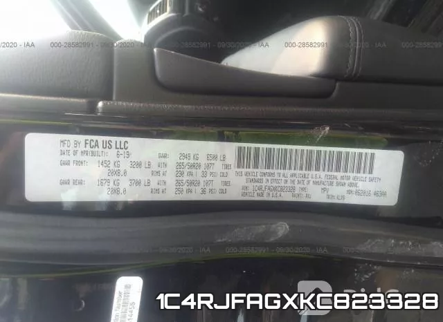 1C4RJFAGXKC823328 фото 10