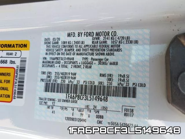 1FA6P8CF3L5149648 фото 2
