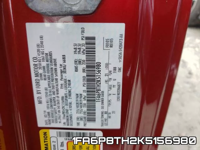 1FA6P8TH2K5156980 фото 2