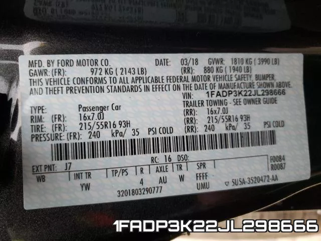 1FADP3K22JL298666 фото 2
