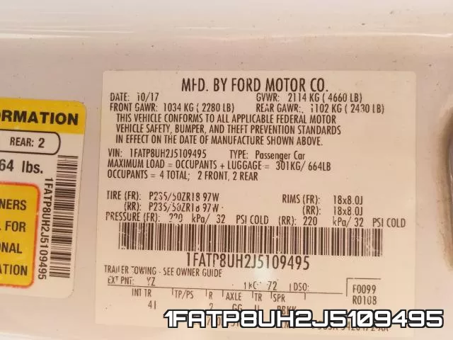 1FATP8UH2J5109495 фото 2