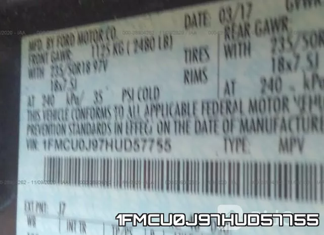 1FMCU0J97HUD57755 фото 9