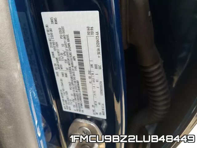 1FMCU9BZ2LUB48449 фото 2