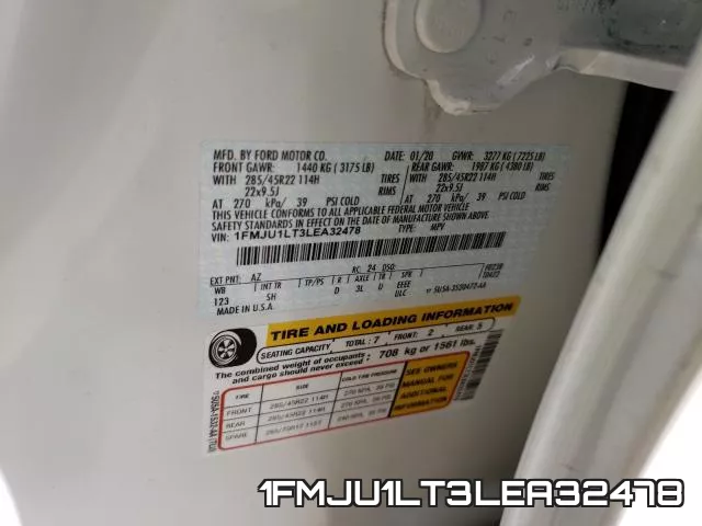 1FMJU1LT3LEA32478 фото 2