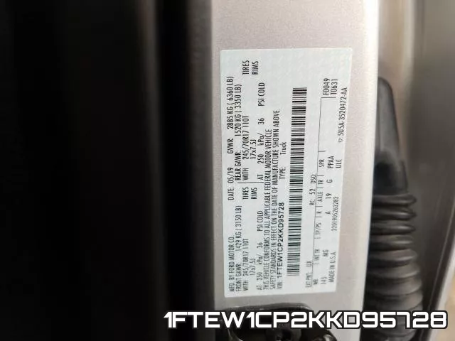 1FTEW1CP2KKD95728 фото 2