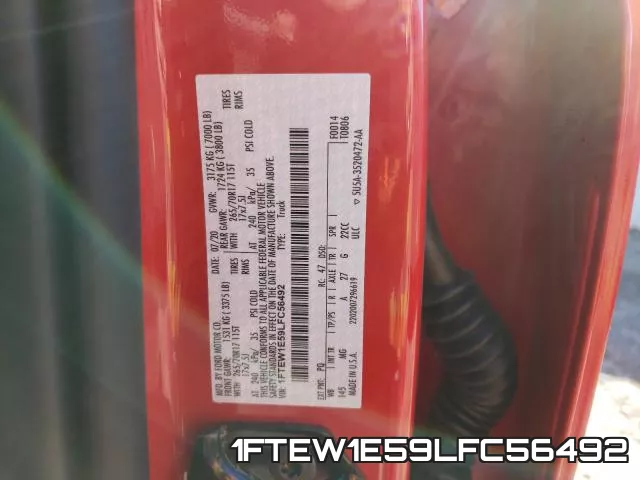 1FTEW1E59LFC56492 фото 2