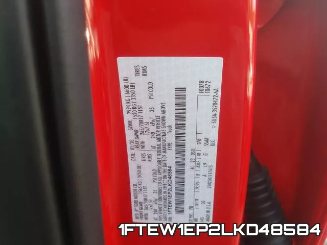 1FTEW1EP2LKD48584 фото 2