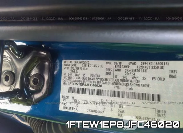 1FTEW1EP8JFC46020 фото 10