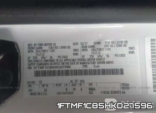 1FTMF1C85HKD27596 фото 9
