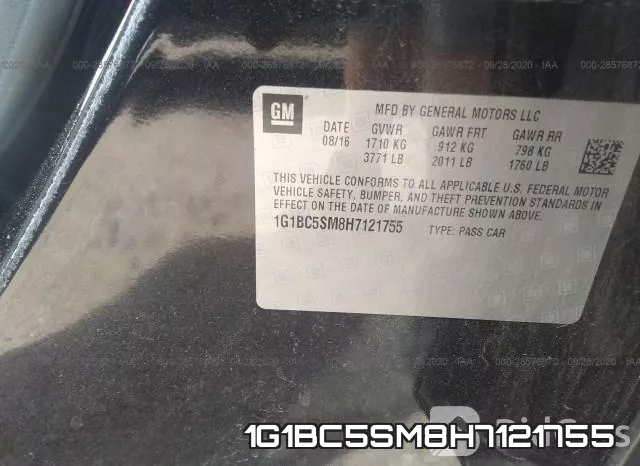 1G1BC5SM8H7121755 фото 10