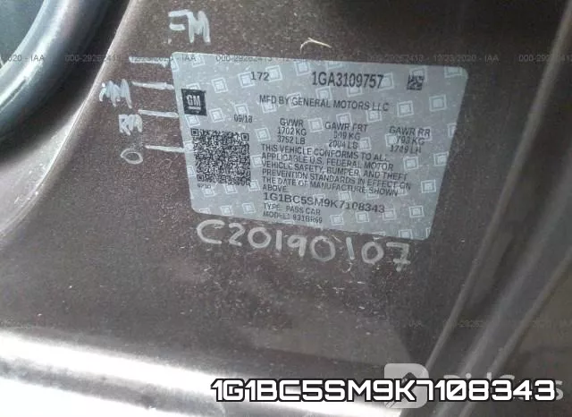 1G1BC5SM9K7108343 фото 10