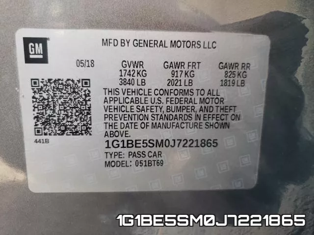 1G1BE5SM0J7221865 фото 2