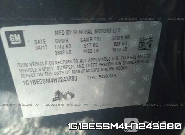 1G1BE5SM4H7243880 фото 10