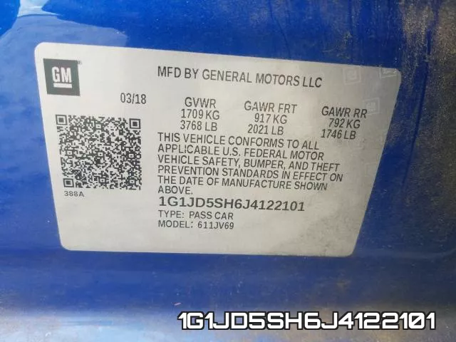 1G1JD5SH6J4122101 фото 2