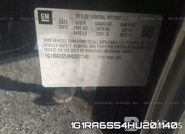 1G1RA6S54HU201140 фото 10