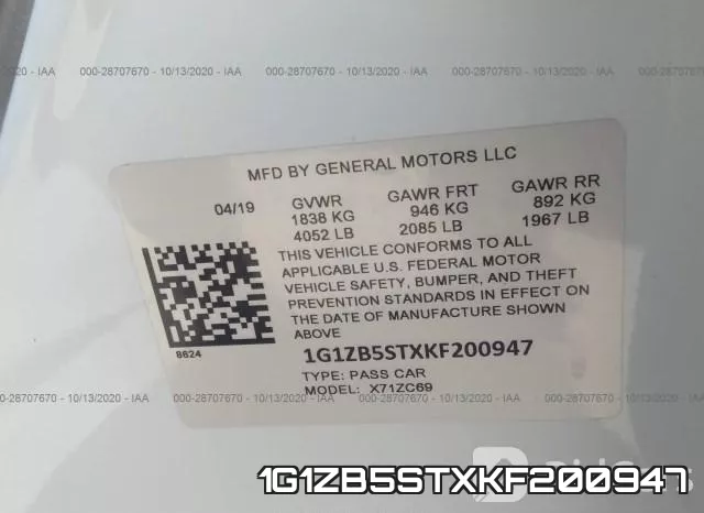 1G1ZB5STXKF200947 фото 10