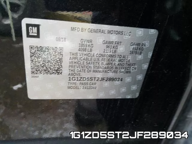 1G1ZD5ST2JF289034 фото 2