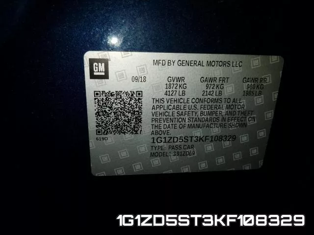 1G1ZD5ST3KF108329 фото 2