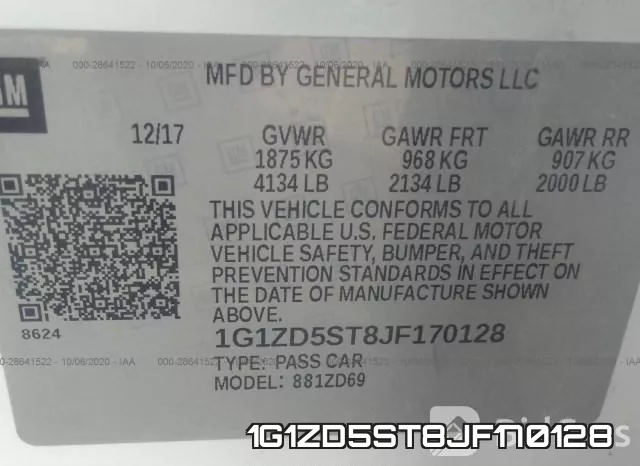 1G1ZD5ST8JF170128 фото 9