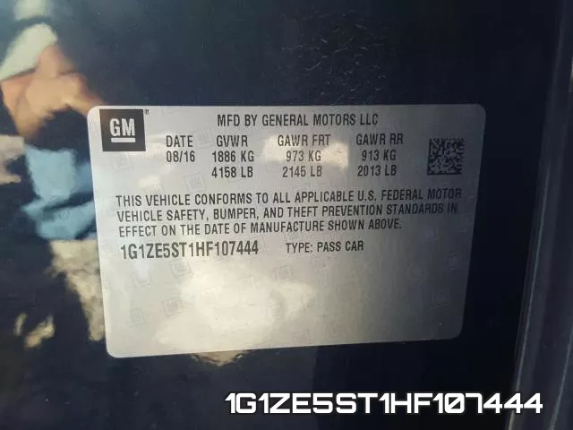 1G1ZE5ST1HF107444 фото 2