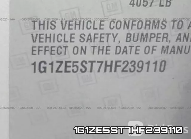 1G1ZE5ST7HF239110 фото 9